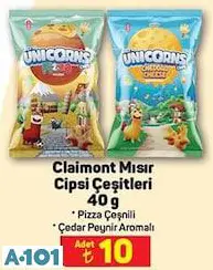 CLAİMONT MISIR CİPSİ ÇEŞİTLERİ 40 G